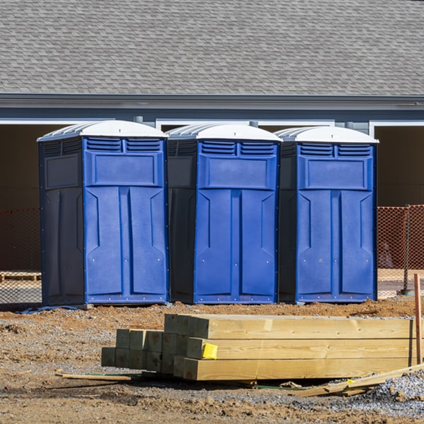 what is the maximum capacity for a single porta potty in Melvin